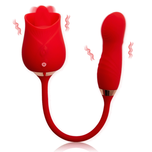 Acmejoy - Multifunctional Vibrator Rose Clit Licking & Vibrating Stimulator