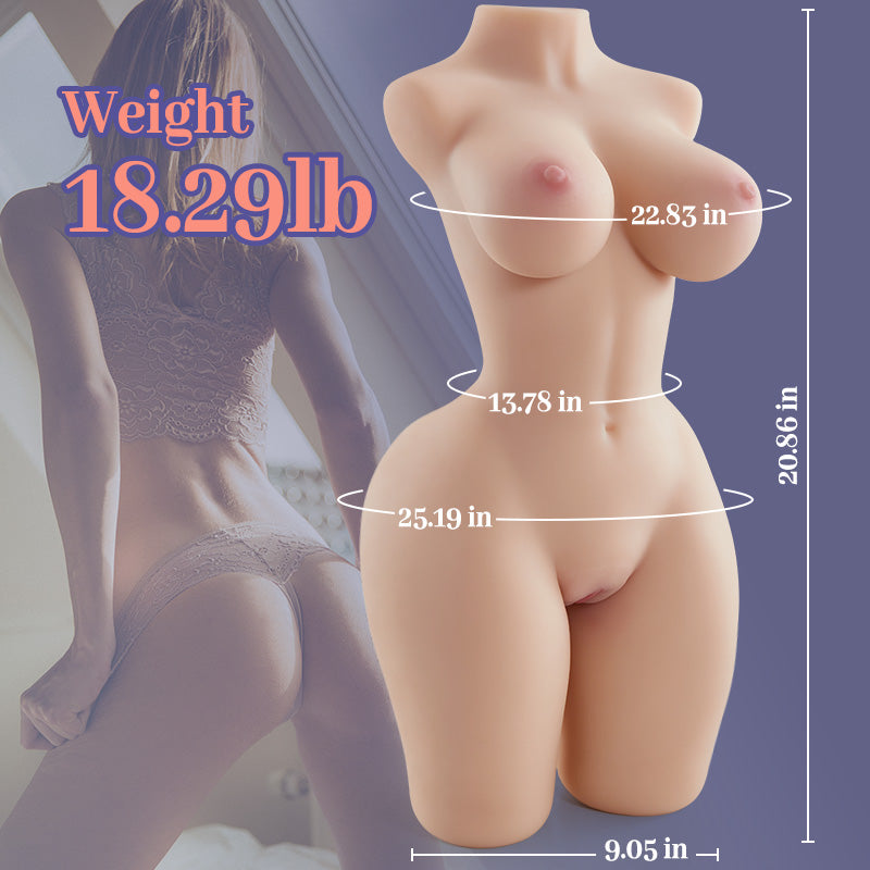 Acmejoy- 18.29 lbs Lifelike Butt with Perfect Nipples and Lumbar