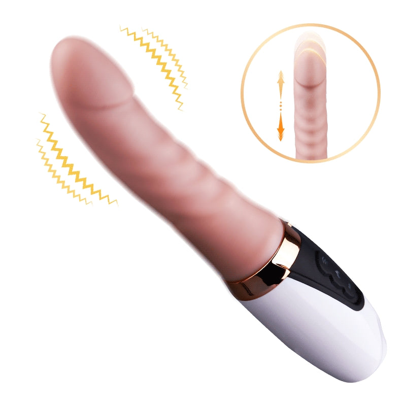 Sex Machine 6.38 IN Thrusting Dildo Vibrator with Heating