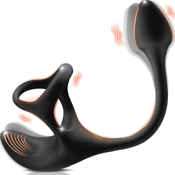 Zenith - Vibrating Anal Plug Prostate Massager with Penis Rings