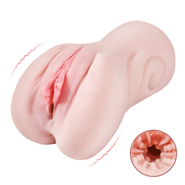 Acmejoy - Vibrating Pocket Pussy Male Masturbator with Textured Vagina