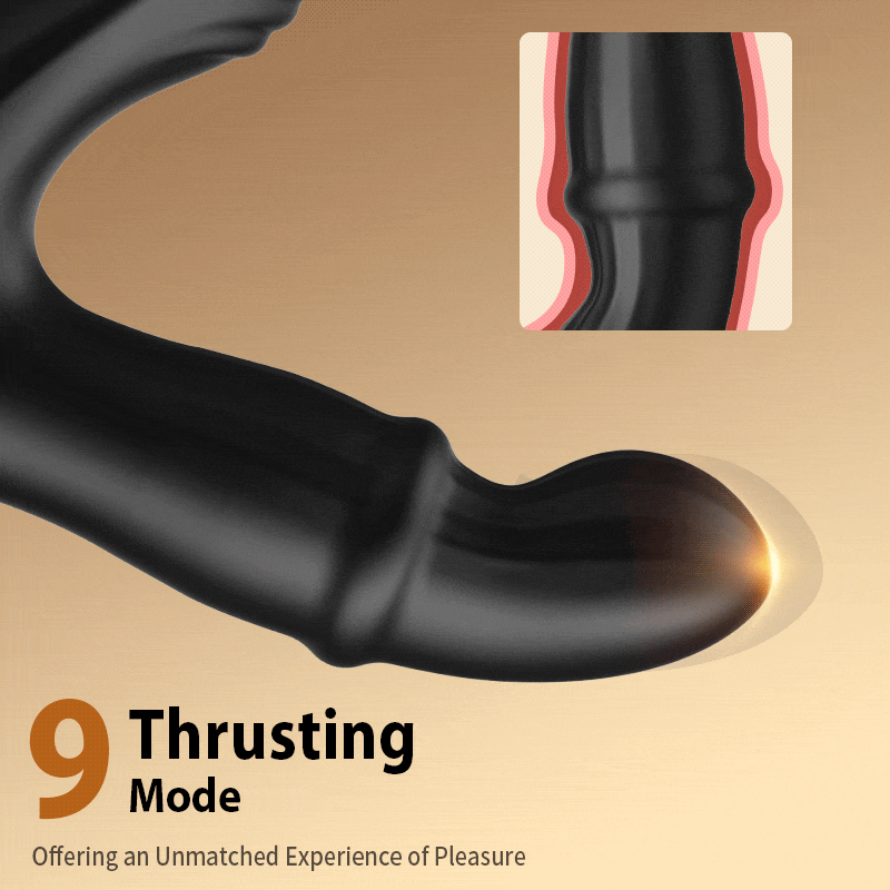 Acmejoy - Thrusting Prostate Massager With Double Cock Rings