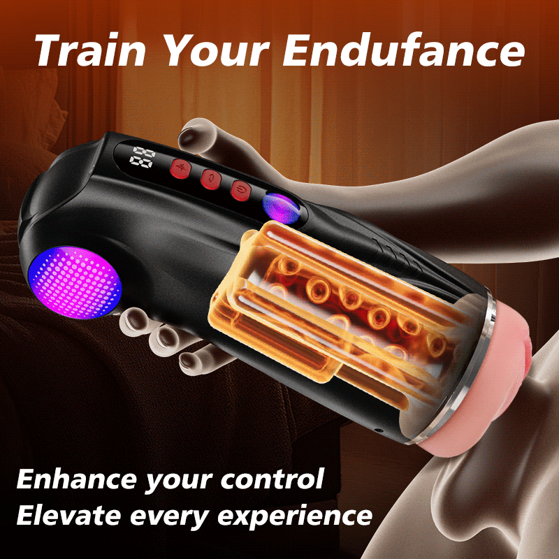 Daphne - 3 Sleeves Pocket Pussy Penis Pump with 9 Sucking & 9 Vibrating Male Stroker
