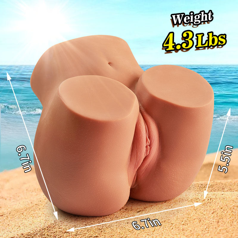 ACMEJOY 4.3lb Muy Sexy Latin Virgin Adrianna Cowgirl Dual-Entry Curvy Realistic Butt Masturbator