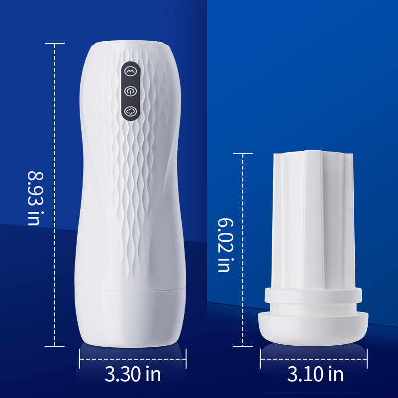Phantom - 3-in-1 Suction + Vibration + 40℃ Warmth Trilingual Voice Blowjob Stroker