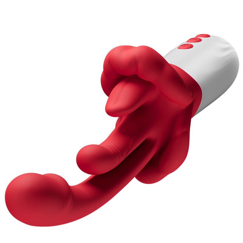 Tindra - New Upgraded 4 In 1 Tongue Licking & Swings & Heating G-spot Vibrator For Women