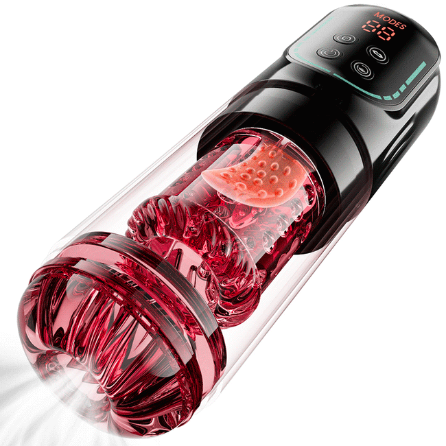 Cinder - Thrusting Rotating Sucking Vibrating Licking Blowjob Male Stroker