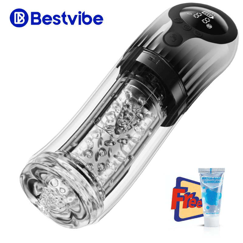 Vortex Male Stroker - Acmejoy X Bestvibe Collaboration 4 Strong Suction One-Key Burst 9 Rotations Easy to Clean with Free Lubricant