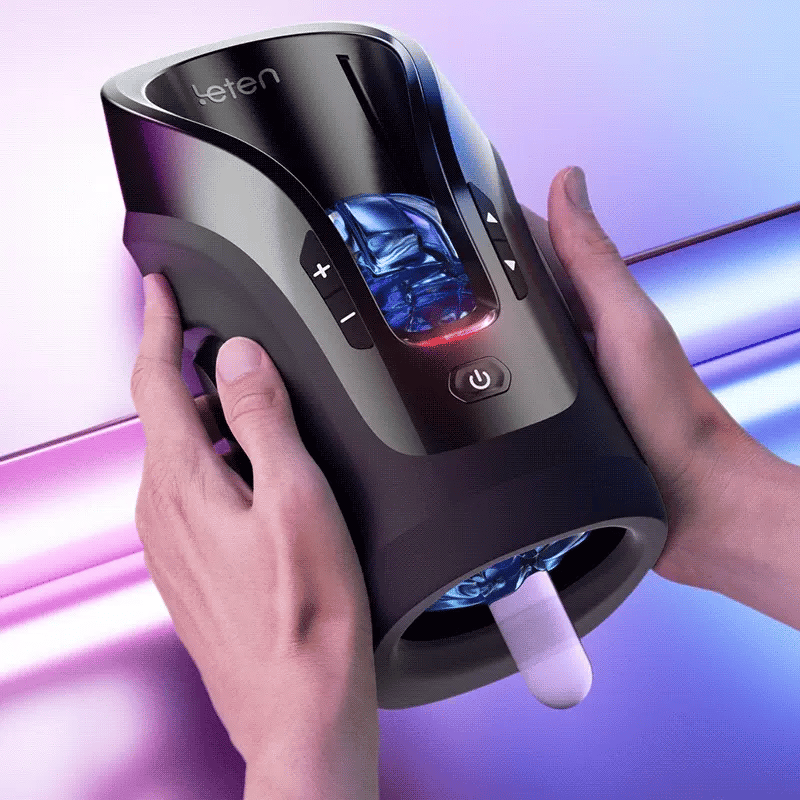 Acmejoy -Leten 3D Fleshy Telescopic Vibrating Automatic Male Masturbator Blowjob Stroker