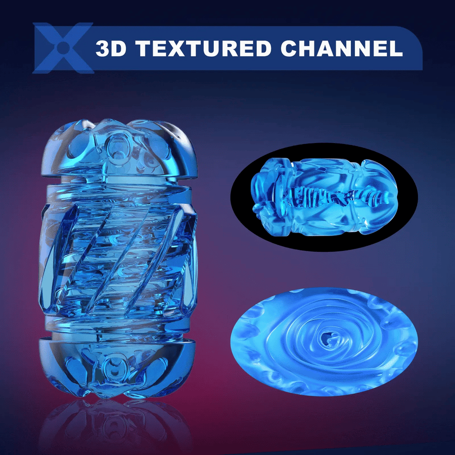 Acmejoy -Leten 3D Fleshy Telescopic Vibrating Automatic Male Masturbator Blowjob Stroker