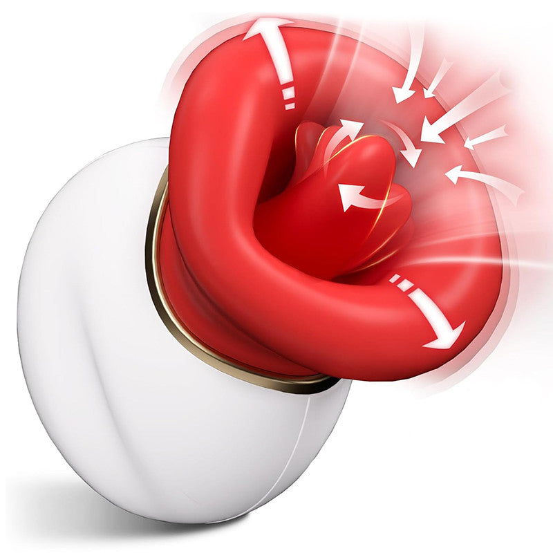 Seraphina - Mouth Tongue 4 In 1 Licking& Biting & Sucking & Vibrating Clitoral Vibrator