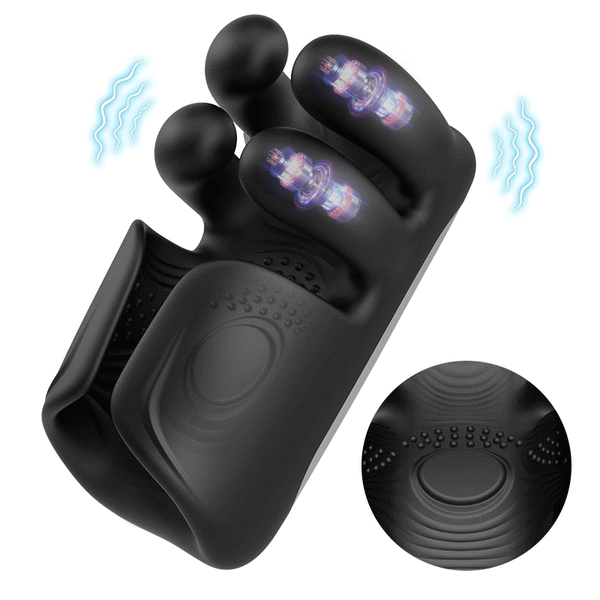 Acmejoy - Evans 10 Pinch Beating Finger Vibrations Penis Vibrator Male Glans Trainer