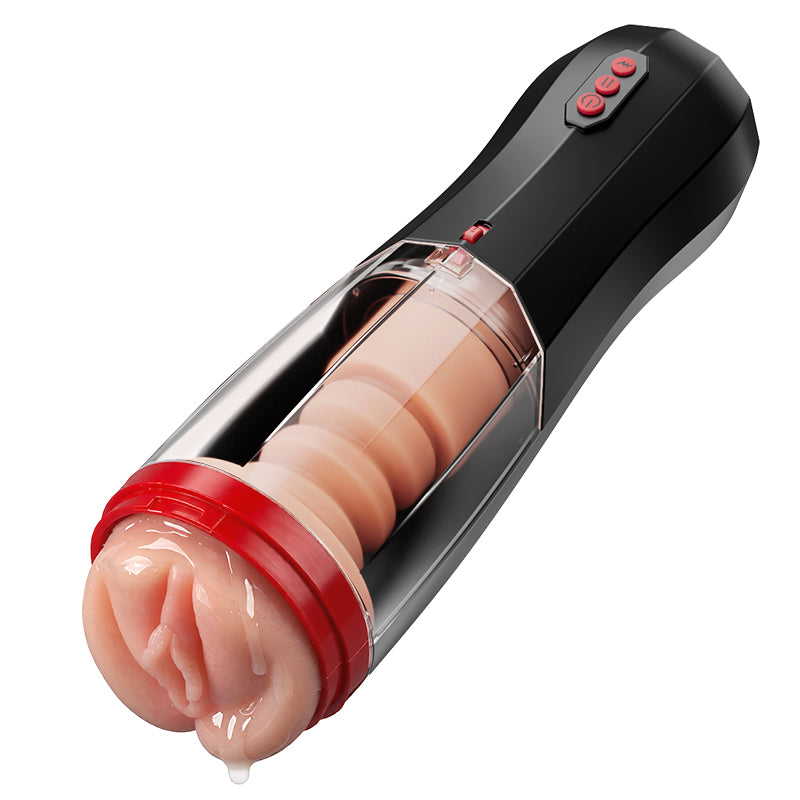 ROKA - 5 Thrusting Modes 10 Vibration Suction One-Touch Boost Male Masturbator for Progressive Stimulation