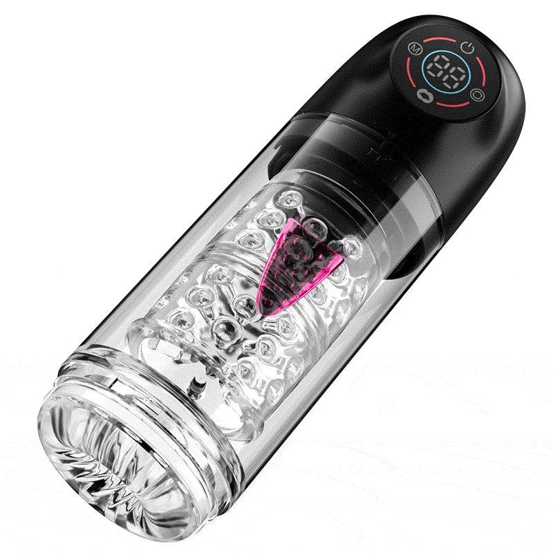 Poseidon - 7 Rotating 7 Sucking Licking LCD Display Pumps & Enlargers Automatic Male Masturbator