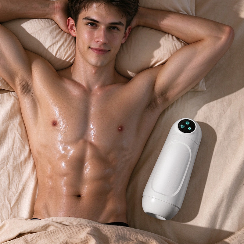 【Milk Me Dry】Skyline - 10 Suction Vibrations One-button Activation APP-controlled Multi-point Massage Male Masturbator