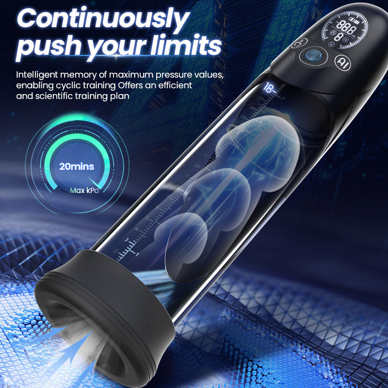 BathFun - Professional Penis Pump Powerful Vacuum Fully Waterproof Intelligent Training Function