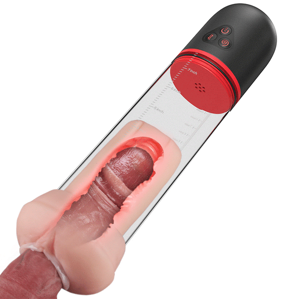 Acmejoy S-HANDE Pussy-Shaped Sleeve 3 Sucking 9 Vibrating Male Enlargement Pumps