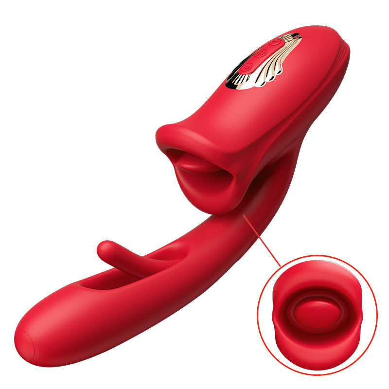 Bisou - Shaped Biting Soother with Vibration & Flapping