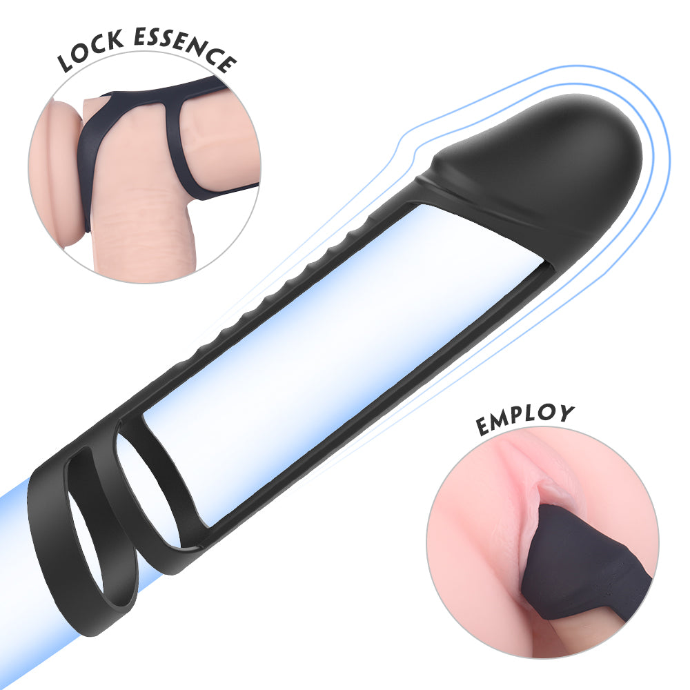 Acmejoy - S-Hand Eerection Aid Enhancing Dual Penis Ring