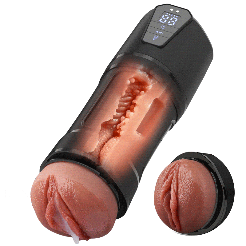 Challenger - 10 Vibrations, 5 Suctions, Ultra-Realistic Vagina, Simulated Masturbator