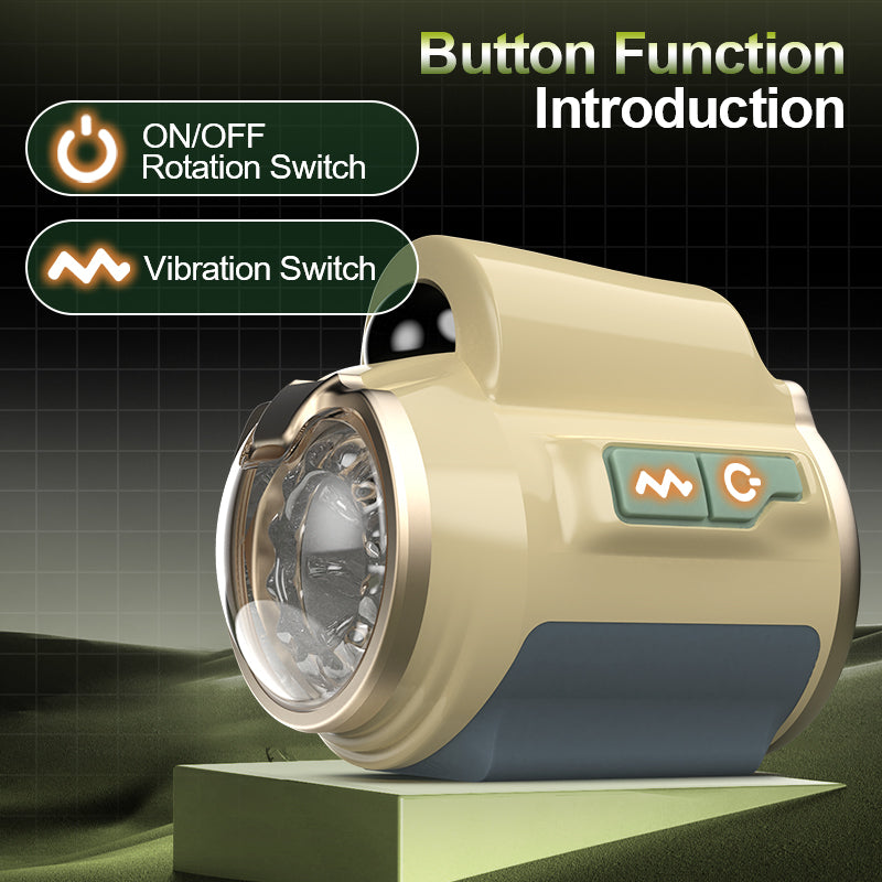 DiveEase - 7 Rotation Vibration Open Ended Stroker