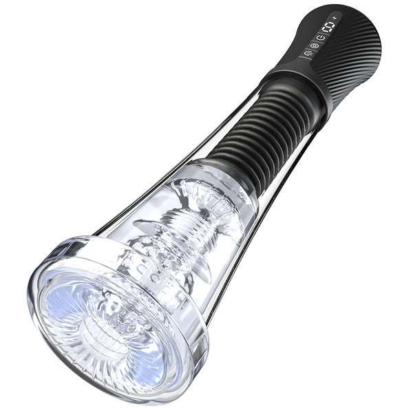 Acmejoy - Upgraded Stroker & Pump & Glans Trainer 3 IN 1 Vibration, Suction & App Control  Penis Pump