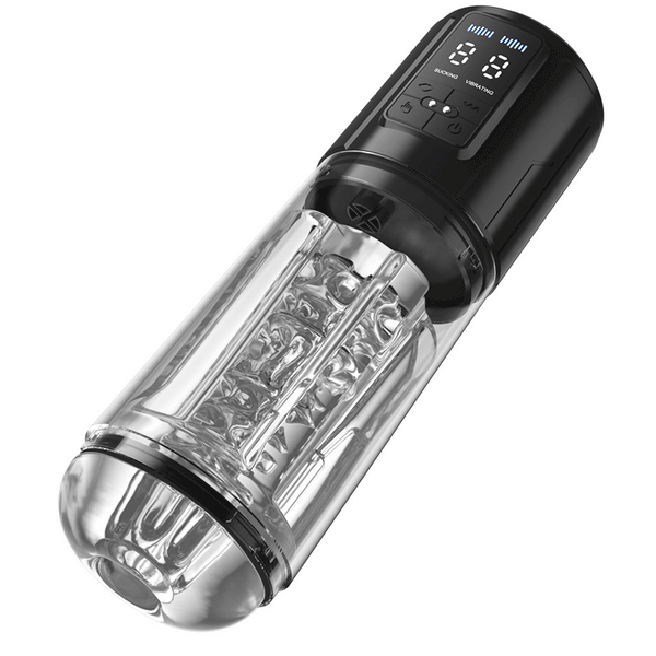 【Code [1101] For 16% OFF】Iron Man 9 Vibration & Sucking Automatic Blowjob Male Stroker