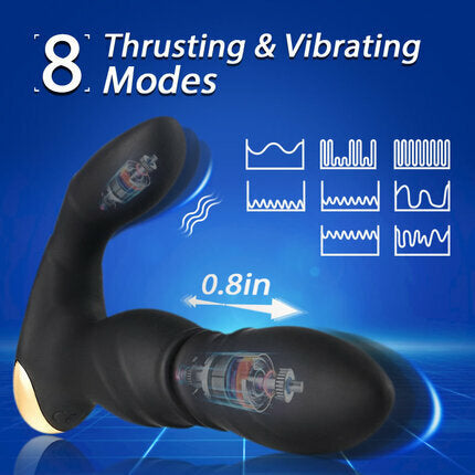 ACMEJOY Telescoping Vibration Butt Plug