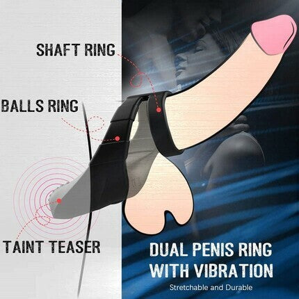 ACMEJOY -  Vibration Double Circles Penis Ring