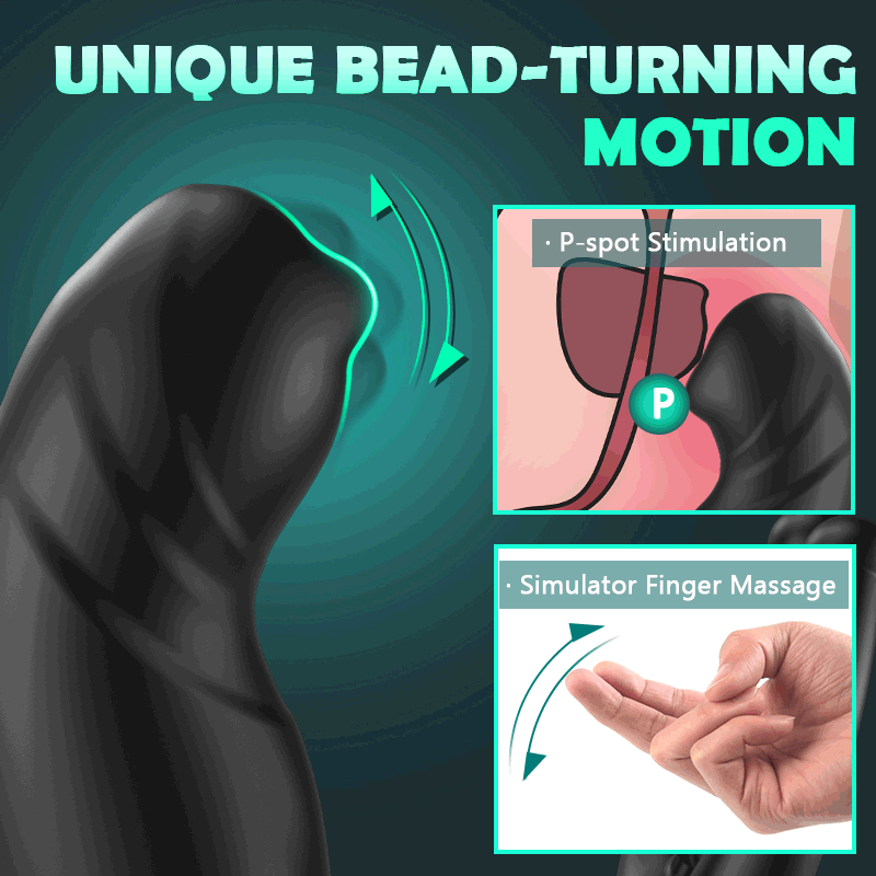 Rainstorm - Bead Massage Multifunctional 9 Vibrating Prostate Anal Plug Solo Male Prostate Massager