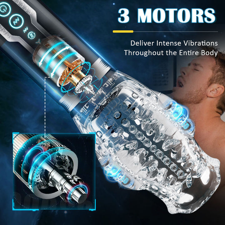 acmejoy automatic 3 frequency telescopic handheld male masturbator cup Automatic 3 Frequency Telescopic Handheld Male Masturbator – BKC