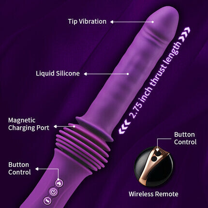 Powerful 145 Inch Thrusting Dildo Machine 11.81 Inch