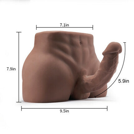 8.5 lbs Hunky Unisex Butt with Bendable Penis Anal Entry