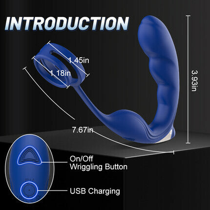 Acmejoy Wing Head Spinning Prostate Massager