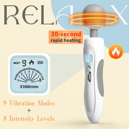 Acmejoy - Portable Magic Wand Lightweight with 8 Vibration 9 Speeds Bendable Massager