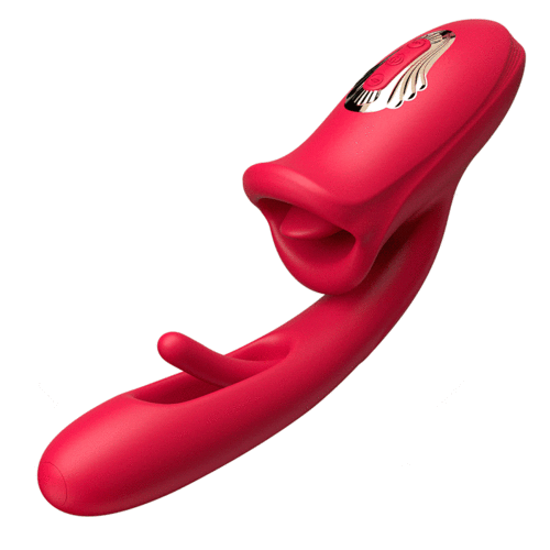 Acmejoy-Shaped Biting G Spot Soother with Vibration & Flapping
