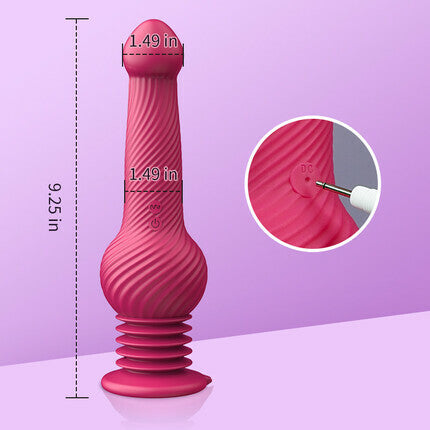 Ethan -Knot Monster 3 Thrusting 10 Vibrating 360¡ã Swing Dildo 9.44 In