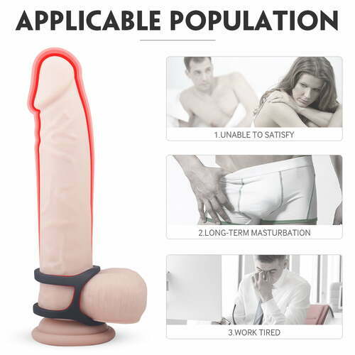 Acmejoy - Liquid Silicone Penis Sleeve Cock Ring