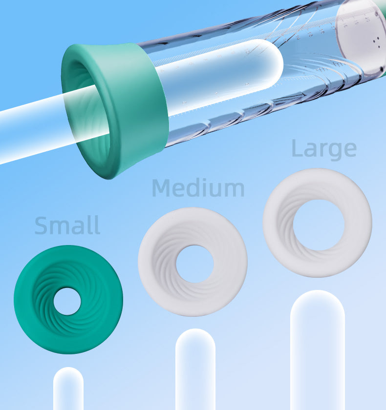 GigaGrow- Acmejoy 5 Suction & Manual Air Pressure 2 IN 1  for ED Treatment Penis Pump