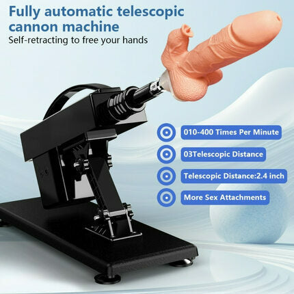 Acmejoy - Automatic Heating Swinging Vibrating Sex Machine with Dildo 14.6 Inch