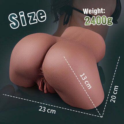 Acmejoy - [Butt Beginer] 5.3 Lbs Big Ass Brown Realistic Butt Masturbator