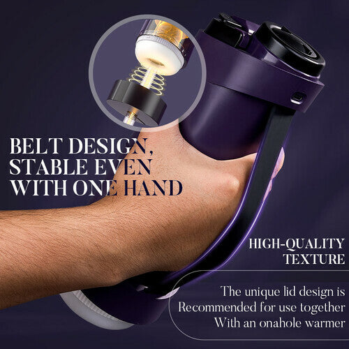 Acmejoy - Purple Driver 7 Thrusting Stable Belt Design Male Stroker Masturbator Adult Toy