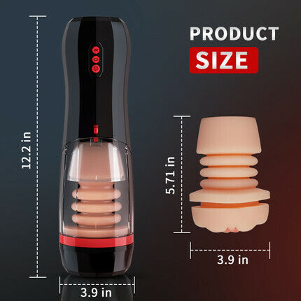 ROKA - Lifelike Automatic 5 Thrusting 10 Vibrating Vocable Masturbator Stroker