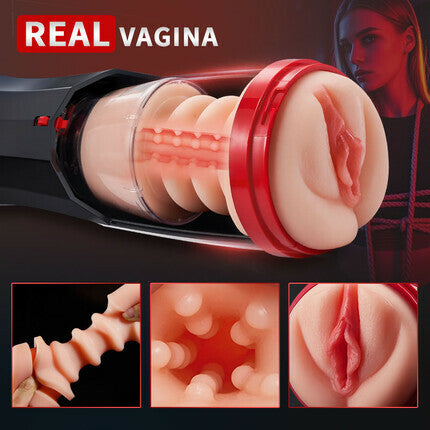 ROKA - Lifelike Automatic 5 Thrusting 10 Vibrating Vocable Masturbator Stroker