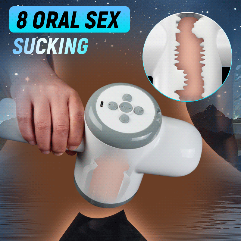 Acmejoy - Automatic Lubrication 8 Thrusting & Sucking Handheld Male Stroker