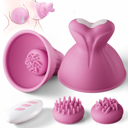 Acmejoy - 7 Vibrating & Rotation Nipple Toys with Replaceable Message AcmeJoy Acmejoy - 7 Vibrating & Rotation Nipple Toys with Replaceable Message AcmeJoy
