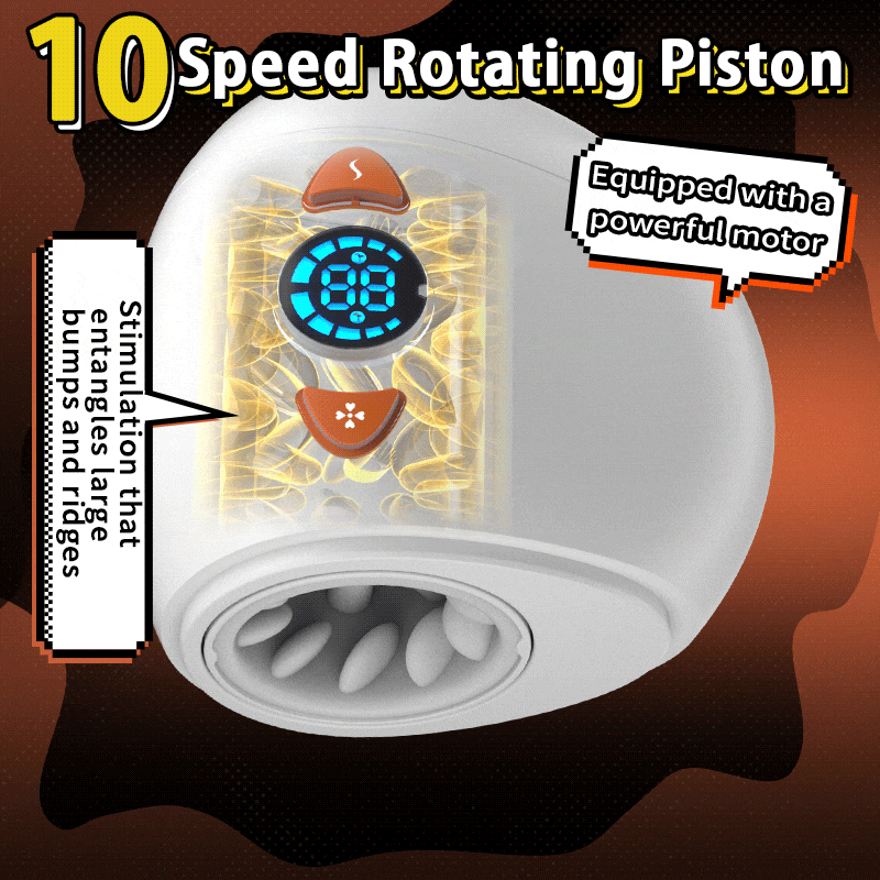 Electric rotating male masturbator