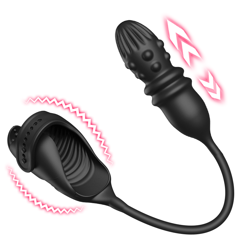 Acmejoy – Thrusting & Vibrating Glans Trainer for Intense Penis and Anal Stimulation