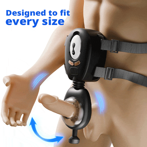 LustGear - Belt-Driven Wearable Vibrating Stroker