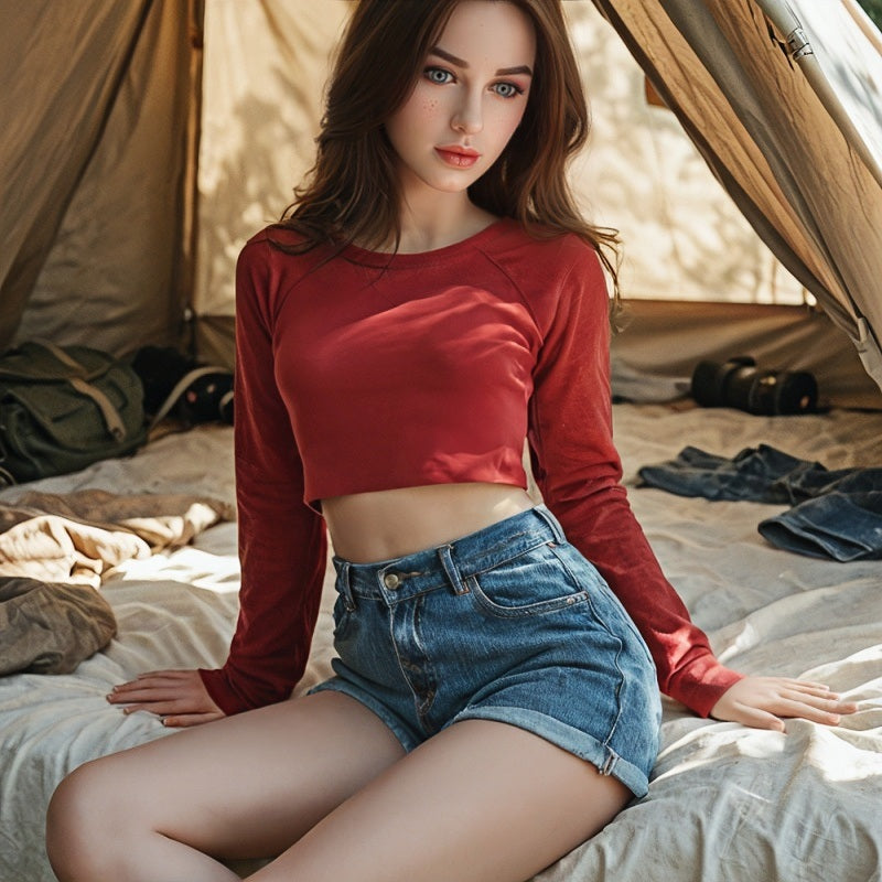 Elara - 62.5 In Enchanting Red-Haired Blue Eyes Muse Girl Life-Sized Sex Doll